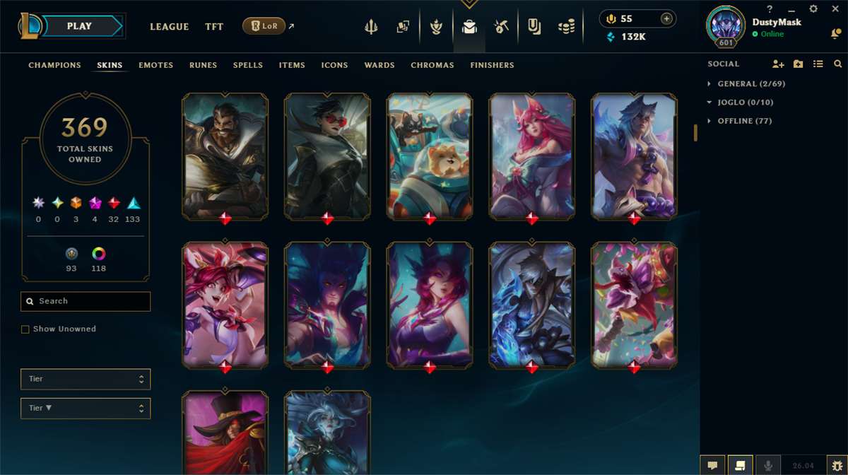 Penjualan akun permainan League of Legends